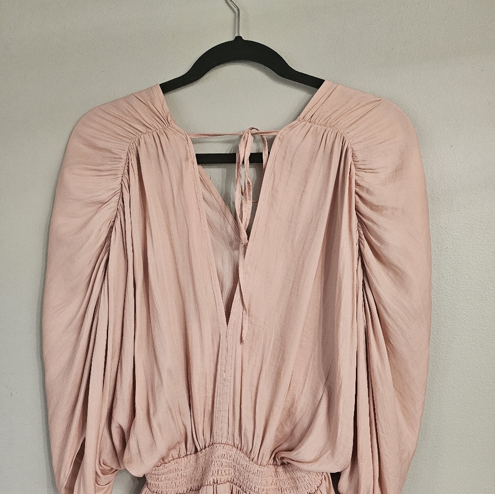 Mustard Seed V- Neck Dress. Powder Rose Color. Size M. - Picture 5 of 14